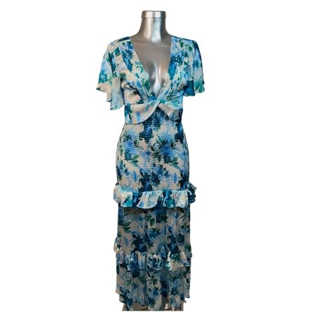 VESTIDO AZUL FLORES LORE - Image 1